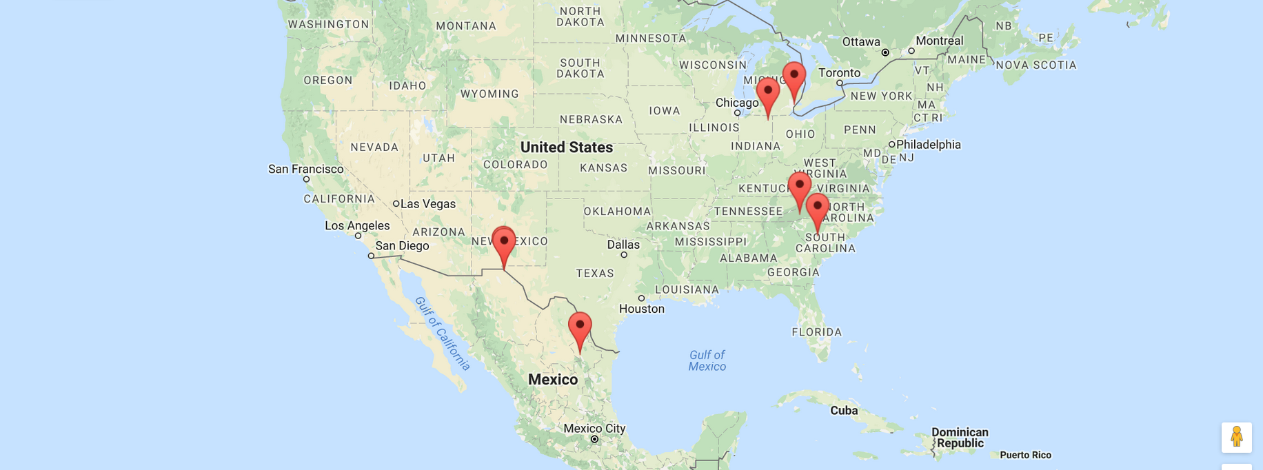 Contract Manufacturing Locations